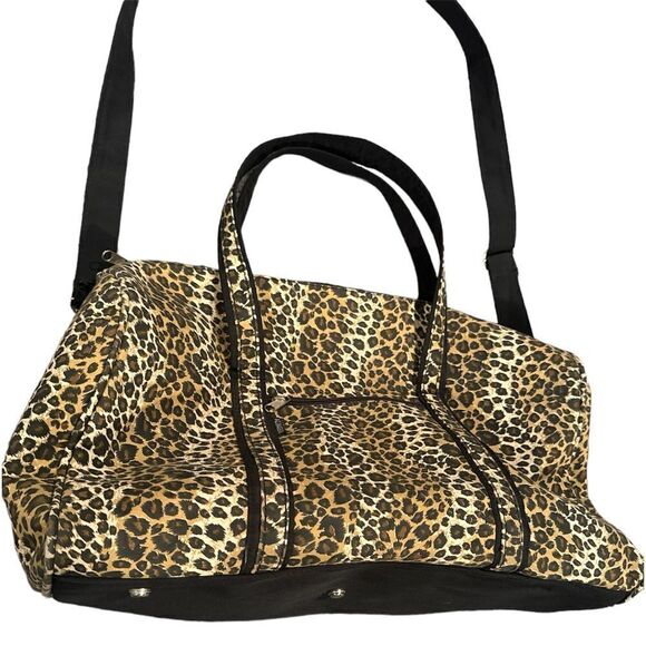 Alfagear Leopard Print Tote Bag Weekender Travel Bag Dufffle - Picture 1 of 8